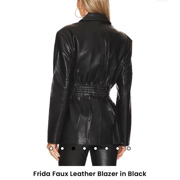 Steve Madden Revolve Hourglass Faux Leather Blazer NWOT - Picture 3 of 4